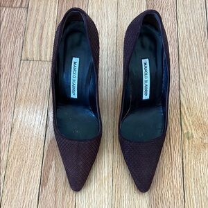 Manolo Blahnik Women's Brown Heels